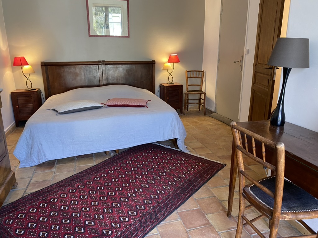Chambre Orange aux Chênes Verts